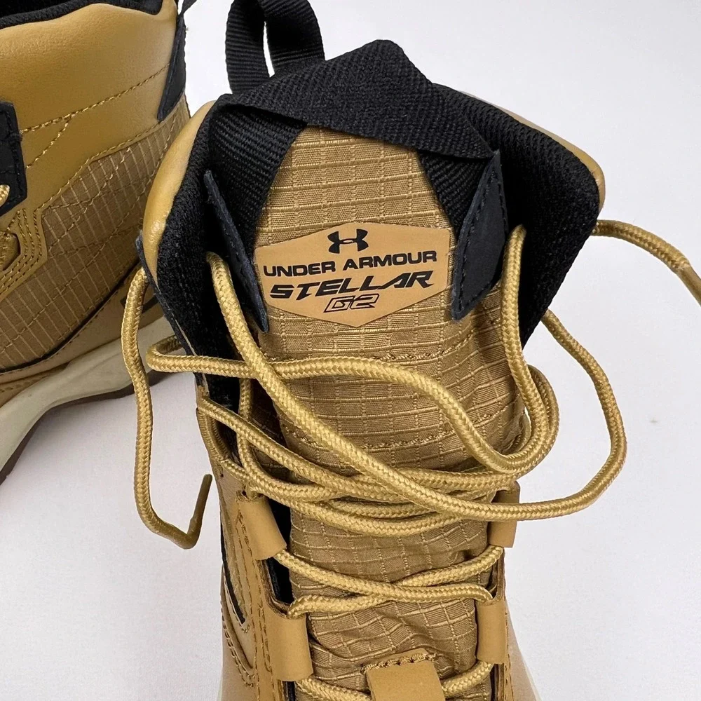 Under Armour Stellar G2 Tactical Boots 4Y Brown Slip Resistant Excellent 3026056